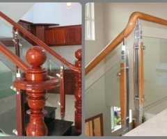 Gợi ý mẫu lan can kính, cầu thang kính đẹp, sang trọng không nên bỏ qua