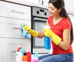 Mẹo vặt vệ sinh tủ bếp gỗ công nghiệp hiệu quả