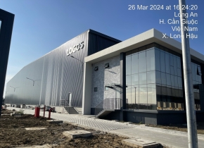 Công trình thực hiện nhôm kính công ty LOGOS  tại Cần Giuộc