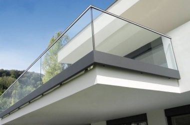 Mẫu lan can kính cường lực đẹp Tân An | Phúc Hưng Windows