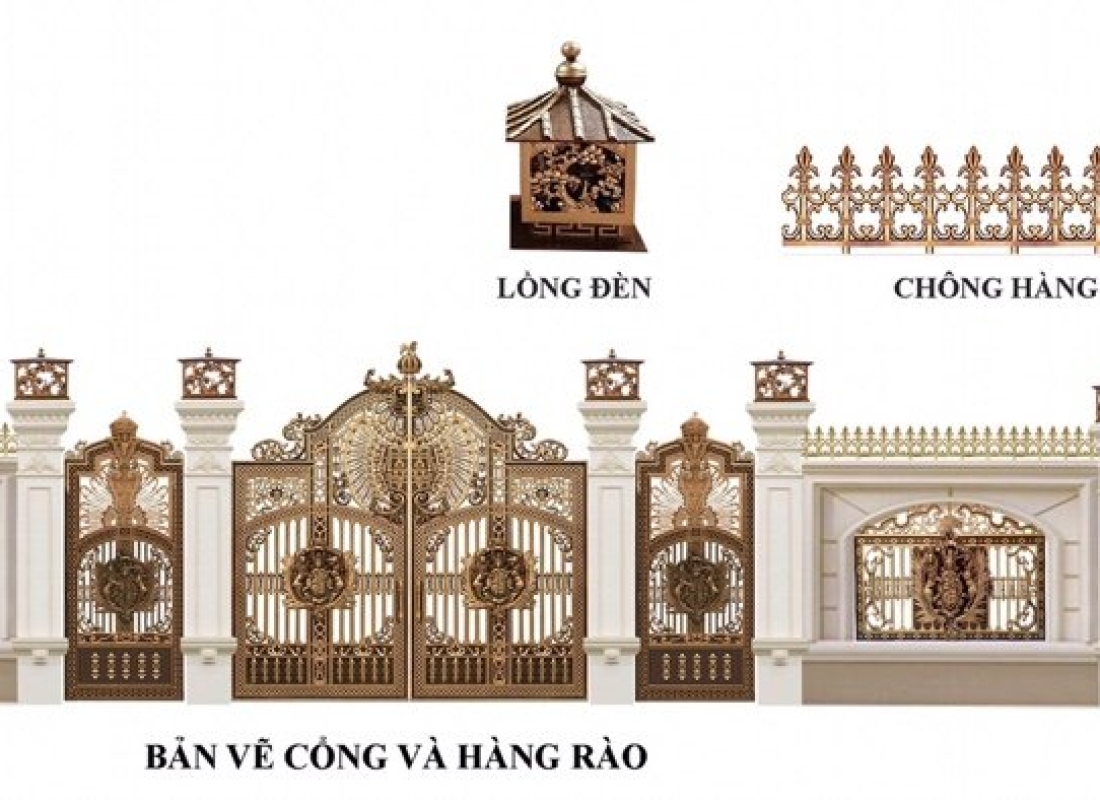 Cổng và hàng rào đẹp 035