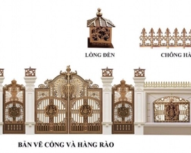Cổng và hàng rào đẹp 035