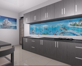 KÍNH MÀU ỐP BẾP 08